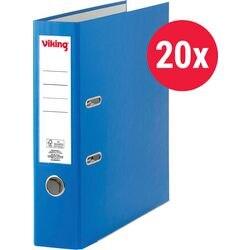 VIKING Breed Classeur A4 75 mm Blauw 2 Ringen PP (Polypropeen) Mat Staand 20 Stuks (1280531)