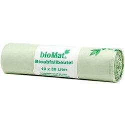 Papstar BioMat Vuilniszakken Groen 17 Micron 10 Stuks (97002)