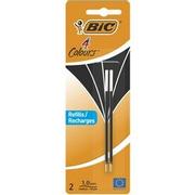 BIC 4 Colours Balpenvulling 0,4 mm Zwart 2 Stuks