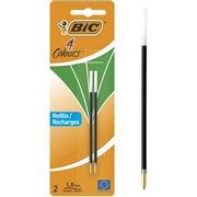 BIC 4 Colours Balpen navulling 0,4 mm 2 Stuks Groen