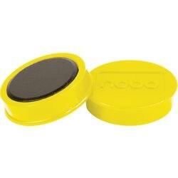NOBO Whiteboard-magneten Geel 2.5 kg draagkracht 38 mm 10 Stuks (1915316)