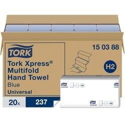 Tork Xpress Multifold Universal  Handdoek H2 Blauw 2-laags 150388 20 Stuks à 237 Vellen (150388)