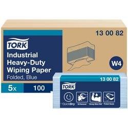 Tork Heavy Duty  Poetspapier W4 Blauw 3-laags 0,558 m 130082 5 Rollen à 100 Vellen (130082)