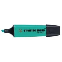 Stabilo BOSS ORIGINAL Tekstmarker Turkoois Breed Beitelpunt 2 - 5 mm Navulbaar (70/51)