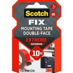 SCOTCH Montagetape Buiten 40021950A Grijs 19 mm (B) x 1,5 m (L) (4002)