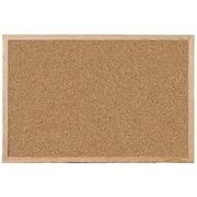 VIKING Kurk Prikbord Niet magnetisch Wandmontage 60 (B) x 1,4 (D) x 45 (H) cm Hout Bruin