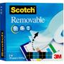 SCOTCH Plakband Verwijderbaar Transparant 19 mm (B) x 33 m (L) Zelfklevende folie Laag geluidsniveau (M8111933)