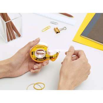 SCOTCH Tape Dubbelzijdige plakband Permanent 12 mm x 6,3 m op handdispenser (665H1263)