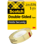 SCOTCH Dubbelzijdige Tape Transparant Plakband Zonder schutlaag 12 mm x 22.8 m
