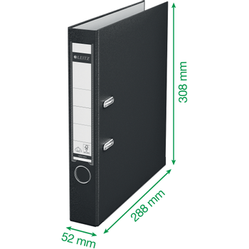 LEITZ 180° Smal Classeur A4 52 mm Turkoois 2 Ringen 1015 PP (Polypropeen) Glad Staand (10155052)