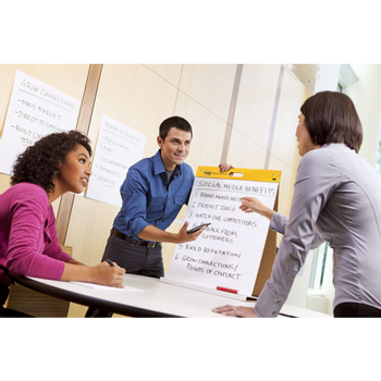 POST-IT Super Sticky Flipoverblok Blanco Niet geperforeerd 50,8 x 58,4 cm Wit 20 Vellen (563R)