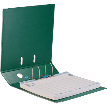ELBA Rado Plast Breed Classeur A4 80 mm Groen 2 Ringen 10 497 PVC (Polyvinylchloride) Staand (100022628)