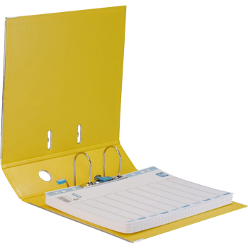 ELBA Rado Plast Breed Classeur A4 80 mm Geel 2 Ringen Rado Plast PVC (Polyvinylchloride) Staand (100022627)