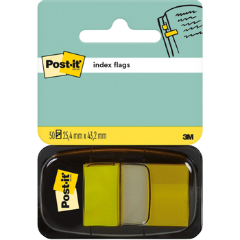 POST-IT Indexen Rechthoekig 2,54 x 4,32 cm Geel I680-5-GE 50 Strips (680-5 GE)