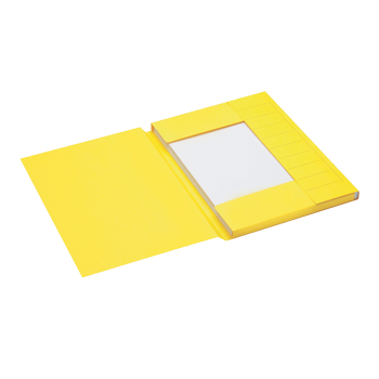 DJOIS Dossiermap Secolor A4 Geel Karton 3 kleppen 31 x 23 cm (3182106)