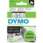DYMO D1 Etiketteertape Authentiek 40910 2027786 Zelfklevend Zwart op Transparant 9 mm x 7 m