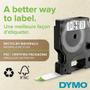 DYMO D1 S0720600 / 45020 Authentiek Labeltape Zelfklevend Wit op transparant 12 mm x 7m (FG614400BEIG)