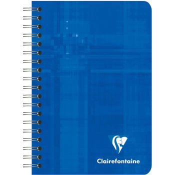 CLAIREFONTAINE A7+ Spiraalschrift Kleurenassortiment Gelamineerde kartonnen kaft Geruit A7 50 Vellen (68592C)