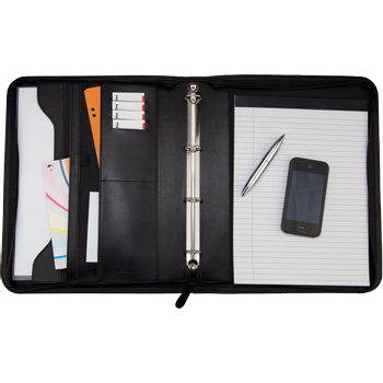 MONOLITH Ritssluiting Map A4 Kunstleer Zwart 2912 (2912)