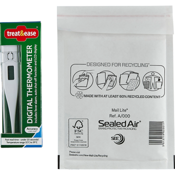 MAIL LITE Luchtkussenenveloppen A/000 Wit Zonder Venster 110 (B) x 160 (H) mm Kleefstrip 79 g/m² 100 Stuks (103030463)