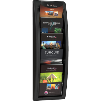 Paperflow A5 Folderhouder Wandmontage Zwart 4063.01 22,7 x 9,5 x 65 cm (4063.01)