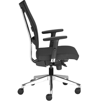 NOWY STYL Net Motion Bureaustoel Synchroonmechanisme 3D armleuning In hoogte verstelbare zitting Zwart 110 kg (NET-MO-OD11)