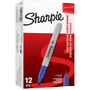 SHARPIE FINE POINT Permanentmarker Fijn Ronde punt - 1,5 mm Blauw 12 Stuks