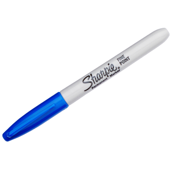 SHARPIE FINE POINT Permanentmarker Fijn Ronde punt - 1,5 mm Blauw 12 Stuks (S0810950)