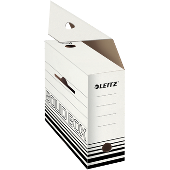 LEITZ Solid Archiefdozen 6129 1400 Vel A4 Wit Karton 15 x 25,7 x 33 cm 10 Stuks (61290001)