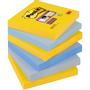 POST-IT New York Super Sticky Notes 76 x 76 mm Kleurenassortiment Blanco 6 blokken à 90 Vellen