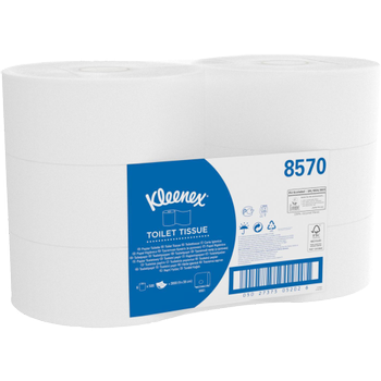 KLEENEX Toiletpapier 2-laags 8570 6 Rollen à 500 Vellen (8570)