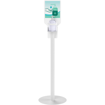 Paperflow Pompflacon Hydro-Alcoholische Gel Display Wit Staand Navulbaar (PUGH.13)