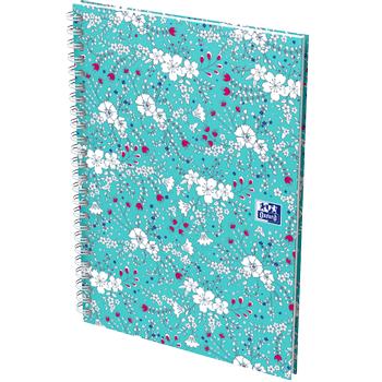 OXFORD Floral A5 Spiraalschrift Kleurenassortiment Hard cover Geruit 60 Vellen (400094953)