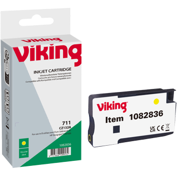 VIKING 711 compatibele HP inktcartridge CZ132A geel (1082836)