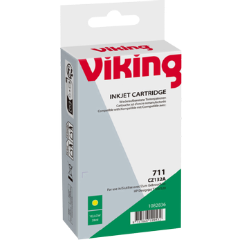 VIKING 711 compatibele HP inktcartridge CZ132A geel (1082836)