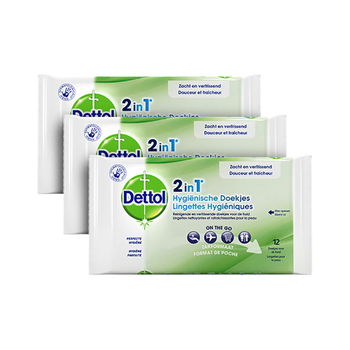 DETTOL reinigingsdoekjes 2in1 12 stuks (47206314)