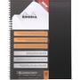 RHODIA Notitieboek Geruit Zwart Geperforeerd 160 Pagina's 80 Vellen (191301C)
