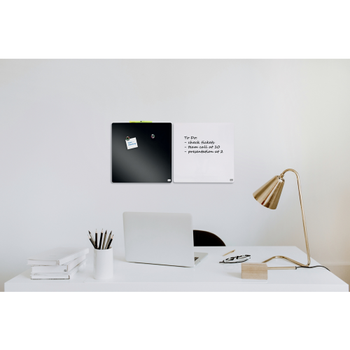 NOBO Mini Wandmontage Magnetisch whiteboardtegel 1903802 Gelakt staal Frameloos 360 mm x 360 mm Wit (1903802)