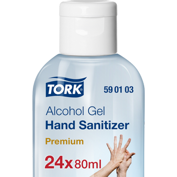 Tork Desinfecterende handgel transparant 80% Alcohol 24 stuks van 80 ml (590103)