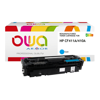 Owa 410A Compatibel HP Tonercartridge CF411A Cyaan (K15943)