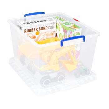Really Useful Box Kunststof Opbergbox 33,5 l Transparant 38,3 x 46 x 28,5 cm 3 Stuks (33.5CCB-PK3)