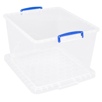 Really Useful Box Kunststof Opbergbox 33,5 l Transparant 38,3 x 46 x 28,5 cm 3 Stuks (33.5CCB-PK3)