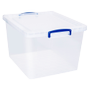 Really Useful Box Kunststof Opbergbox 33,5 l Transparant 38,3 x 46 x 28,5 cm 3 Stuks (33.5CCB-PK3)