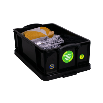 Really Useful Box Kunststof Archiefdoos 50 l Zwart 44 x 71 x 23 cm (50BKCB)