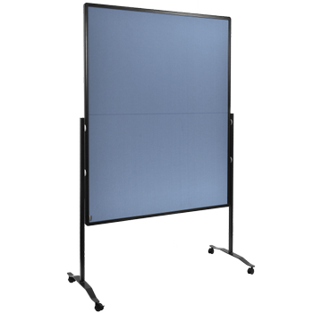 Legamaster Premium Plus Vilt Prikbord Vrijstaand 126 (B) x 58 (D) x 196 (H) cm Aluminium Blauw, grijs (7-205210)