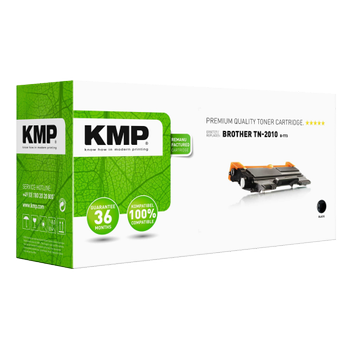 KMP Compatibel Brother TN-2010 Tonercartridge Zwart (1257)