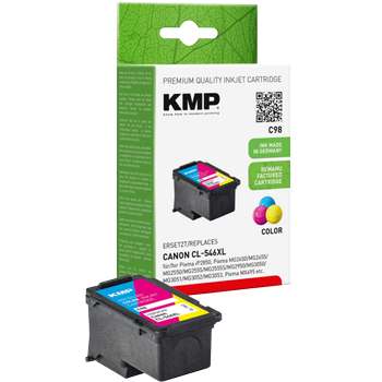 KMP Compatibel Canon C98 Inktcartridge Cyaan, Magenta, Geel (1563,403)
