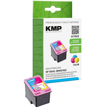 KMP Compatibel HP 304XL Inktcartridge N9K07AE Cyaan, Magenta, Geel (1760,403)