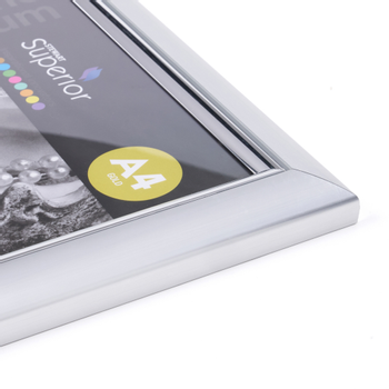 Seco A4 Deluxe Fotolijst Met veiligheids-plexiglas Zilver (SVA4CERT)