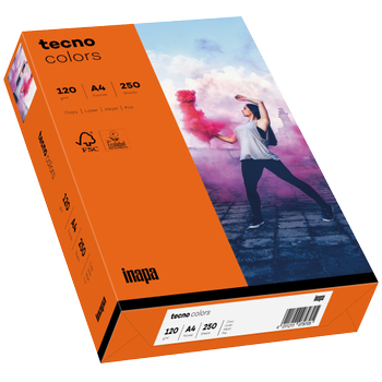 TECNO A4 Gekleurd papier Oranje 120 g/m² 250 Vellen (2100021595)
